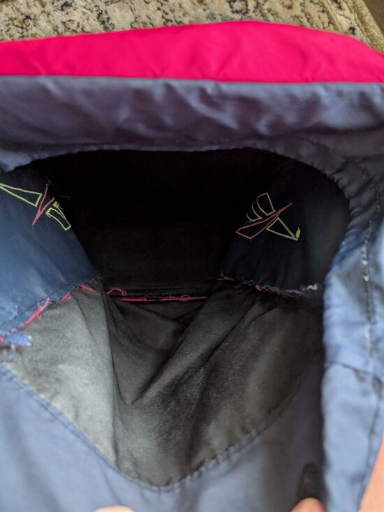 Reebok Vintage 90s Retro Backpack Neon Pink Yellow Blue